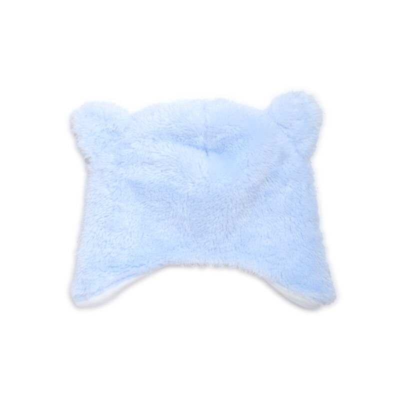 Boys White and Light Blue Solid Cap image number 1